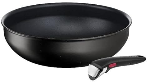 Tefal Ingenio L3979302 Wok 26 cm Poele + Removable Handle Induction Safe Non-Layer Made in France Eco Resist