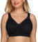 DotVol Reggiseno Base in Pizzo e Taglia Grossa Coppa Completa Non Schiuma Reggiseno Senza Fili Nero 9G