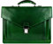 Time Resistance Aktentasche für Herren, 100% Leder – handgefertigt in Italien – Arbeitstasche – Laptoptasche – Businesstasche – stylische Umhängetasche (Grün)
