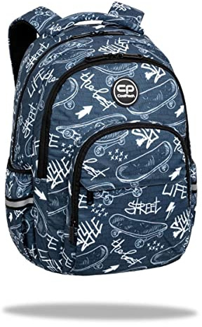 Coolpack F003697, Schulrucksack BASIC PLUS STREET LIFE, Blue, 43 x 30 x 19 cm