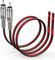 Pixelman RCA Plug to Speaker Wire Adapter (14AWG, 3Ft), Thicker Pure Copper Speaker Cable to RCA Male Adapter, RCA Plug Converter to Bare Wire for Subwoofer