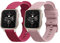 kwmobile 2X Sportarmband kompatibel mit Garmin Venu Sq 2 Music/Sq 2 Armband - Fitnesstracker Band Set aus TPU Silikon