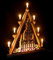 Schlick & Türk Schwibbogen Spitze Dresden Frauenkirche - 54cm, 7 Kerzen + Vorbeleuchtung - Feine Handarbeit aus dem Erzgebirge - Weihnachten erzgebirgischer Lichterbogen