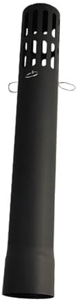 MagiDeal Flue Extension Tube Exhaust Pipe Fire Place Chimney Pipe Burner Wood Log Burning, Rainproof