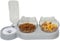 3-In-1 Cat Food And Water Bowl Set,Detachable Bowls For Cat Dog,Double Cat Bowls with Automatic Water Dispenser,Anti-Spill Feeder With Stand For Small Medium Dogs Cats