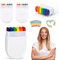 4 Stück Regenbogen Schminkstift,Regenbogen Schminke Gesichtsfarbe,Rainbow Schminke,Rainbow Gesicht Schminke,Rainbow Gesichtsfarbe,Für Regenboge LGBT Party,Gay Pride Makeup
