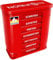 Kerpers® Tablettenbox 7 Tage | MADE IN GERMANY | Pillendose mit 4 Fächer - morgens mittags abends nachts | Medikamentenbox für Tabletten und Supplements (1 Stück Rot)