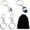 Motorradhelm-Schlüsselanhänger, Geschenk für Männer – 4er-Pack Schlüsselanhänger-Geschenkideen für Motorradfahrer, Lokomotiv-Zubehör, cooles Gadget für Mann und Frau zum Geburtstag (Silber+Blau)
