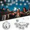 20 LED Discokugel Lichterkette,300cm Disco Ball String Lights,Disco Spiegel Ball Lights,Mini Disco Balls Ornaments Tree Decoration Light,Disco Party Light,Orientalisch Marokkanische Lichterkette