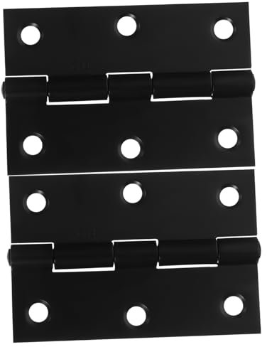 OKUMEYR 2St kleines Scharnier slico fördern planen schuhständer schueregale scharniere mini kleine Scharniere für Fenster Türscharniere aus Metall Türbeschläge Scharniere klein Eisen Black