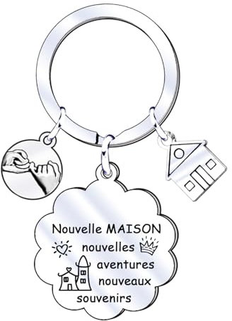 XWXWXW Porte-clés Maison Personnalisé pour Couple comme Cadeaux Original