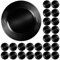 Murago - 24er Set Platzteller ca. 33cm Kunststoff schwarz - glänzend Unterteller für Teller Dekoteller Kerzenteller Untersetzer grosspackung glossy Dekoration für Hochzeit Weihnachten Tischdeko