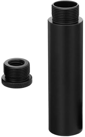 TOPBATHY Mic Stand Extension Rod Aluminiumlegierung Verlängerungsrohr mit Adapter für Mikrofonständer Stabile Montage für Mikrofonarm und Shock mount Robust und Installieren