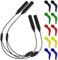 SENHAI 2 Stck Einstellbar Brillen Halter & 5 Paare Anti-Rutsch-Haken, Sport Brille Gurt Halter Ohrbügelgriff für Sonnenbrillen, Optischer Rahmen, Lesebrille