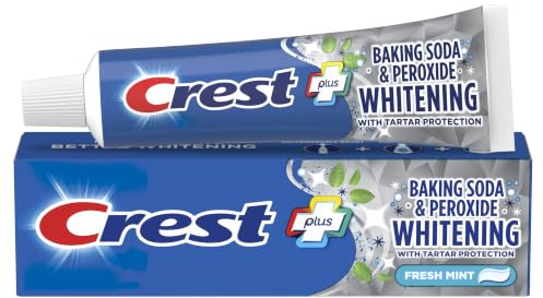 Crest Cavity & Tartar Protection Toothpaste, Whitening Baking Soda & Peroxide, 2.4 oz (Pack of 1)