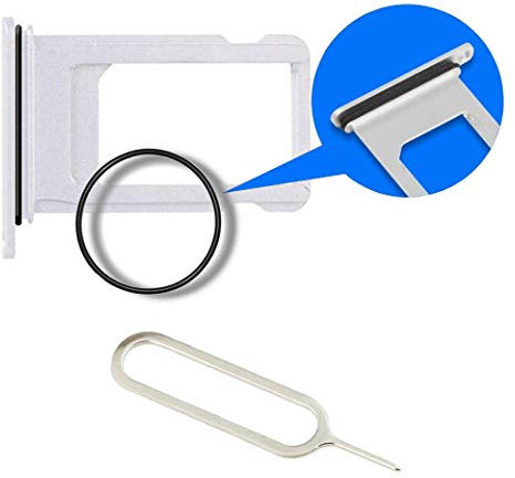MMOBIEL Bandeja de Tarjeta Porta Sim Ranura Compatible con iPhone 11 2019 - Soporte de la Ranura SIM - Incluye Junta de Goma y Sim Pin - Blanco