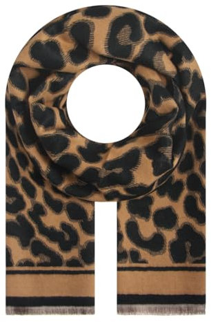Majea Damenschal Winterschal Strickschal Damen Schal (880042) (braun 22)