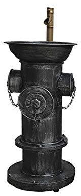 FINDYU Lavandino con Rubinetto Stile Industriale Idrante A Pavimento Lavandino del Bagno Retro Metallo Ferro Robusto Lavandino (Colore : Silver)