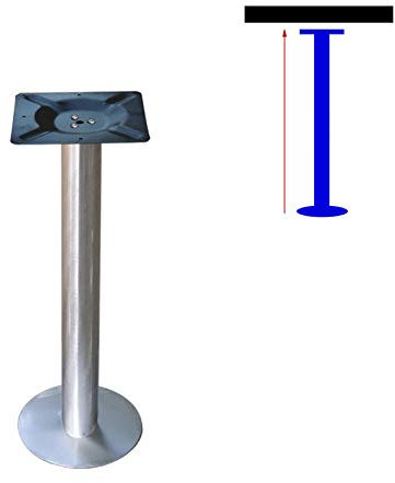 Runder Untergestell Tischgestell aus Metall Stehtischgestell Bistrotisch Möbelfuß Tischbeine Küchentisch Esstisch Beistelltisch Tischgestell Couchtischuntergestell Tischfuß,1pcs(Silver120cm/47.2in)