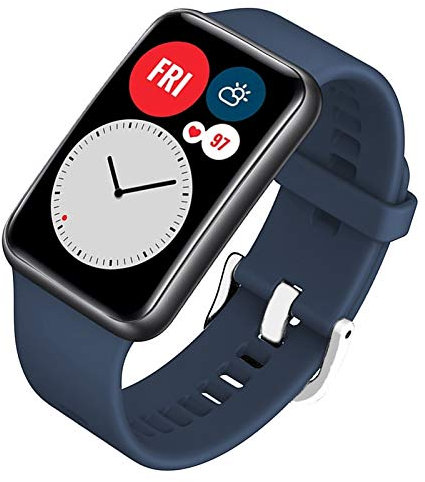 FunBand Cinturino Compatibile per Huawei Watch Fit, Silicone da Polso Fascia Braccialetto di Ricambio Polso Cinturino di Ricambio per Huawei Watch Fit Smartwatch