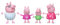 Peppa Pig Peppa’s Adventures Schlafenszeit bei Familie Wutz, Figuren 4er-Pack Spielzeug, 4 Figuren der Familie Wutz in Schlafanzügen, ab 3 Jahren