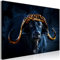 decomonkey Bilder Stier Tiere 90x60 cm 1 Teilig Leinwandbilder Bild auf Leinwand Vlies Wandbild Kunstdruck Wanddeko Wand Wohnzimmer Wanddekoration Deko Abstrakt