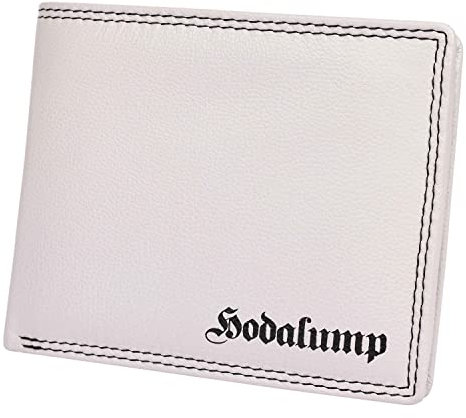 hodalump Echt-Leder Geldbörse • Premium Geldbeutel für Damen und Herren mit RFID-Schutz • Langlebiges Portmonee mit Münzfach • Komfortable Brieftasche in Grau
