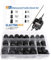 ELECTRAPICK 25 Stück Kabelverschraubung Set, Einstellbar 3-15mm Kabelverschraubungen, IP68 Wasserdicht Nylon Kabeldurchführung, PG7 PG9 PG11 PG13.5 PG16