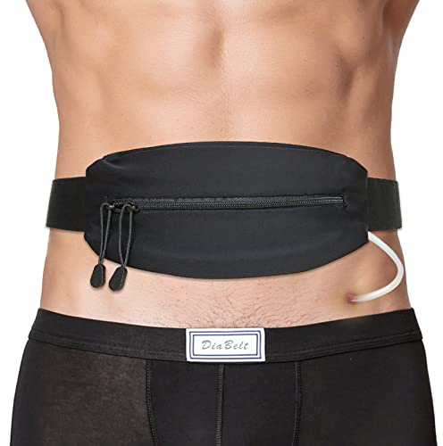 Peritoneal Dialysis Belt PD Catheter Holder Large Pocket G-Tube Abdominal Peg Feeding Tube Belts Kidney Protector Supplies for Adults Women Men