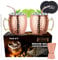 LIVEHITOP 19,5 Oz Moscow Mule Becher 2er Set, Gehämmerte Kupferbecher mit Jigger für Zuhause, Bar, Party, Geschenk