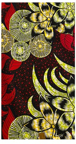 MAYNOWAX Coupon Pagne Tissu couture Africain original100% coton 2 yards soit 180 cm x120cm