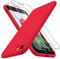 TOCOL Silicone for iPhone SE Case, Liquid Silicone Multi-Color Slim Silky-Soft Touch Anti-Scratch Shockproof Protective Phone Cover, Red