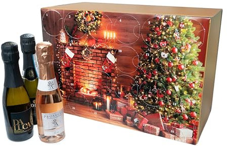Easy Wine Shop Prosecco and Sparkling Wine Christmas Advent Calendar | 24 x 20cl Bottles |