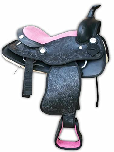 AMKA Pony Westernsattel Pink 10= 25 cm mit hübsches Design