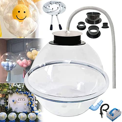 CHEMYO Ballon-Füllmaschine Professional mit Ballonpumpe oder Ball-Expander, DIY-Ballon-Expander Stuffer-Füllmaschine zum Füllen von Plüschspielzeug-Ballonsträußen,C