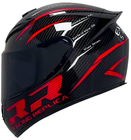Integralhelm, Motorradhelm, modulare Motorradhelme für Unisex-Erwachsene, Streetbike, Cruiser, Roller, DOT-zugelassen C,XXXL63-64CM