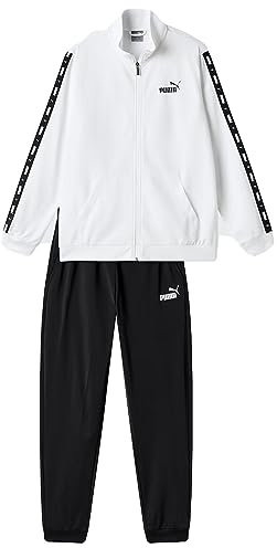 PUMA Tape Poly White Herren Trainingsanzug Größe S Code 677429-02, weiß, S