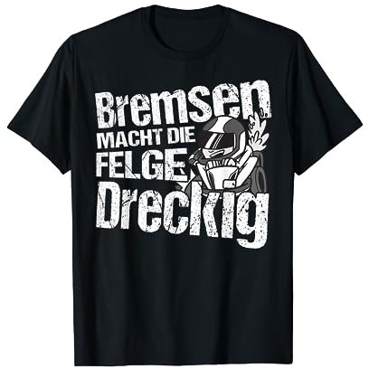Gokart Go-Kart-Rennfahrer Bremsen macht die Felge dreckig T-Shirt