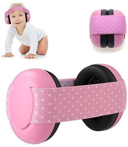 Jiahuade Cascos Bebe Antiruido,Orejeras Baby,Protectores Auditivos para Bebe,Auriculares de Protección Auditiva para Niños,Orejeras de Protección Auditiva,Orejeras de Seguridad Ajustables (A)