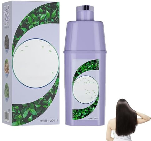 EXQST Sanfte Blasen-Haarfarbe, mildes reines Pflanzen-Haarfärbemittel, sofortiges Haarfärbe-Shampoo, pflanzliches Blasen-Haarfärbe-Shampoo, natürliches Haarfärbe-Shampoo, Haushalts-Haarfärbemittel