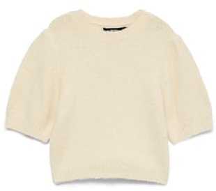 VERO MODA VMNOVAH SS O-Neck Puff Pullover GA NOOS