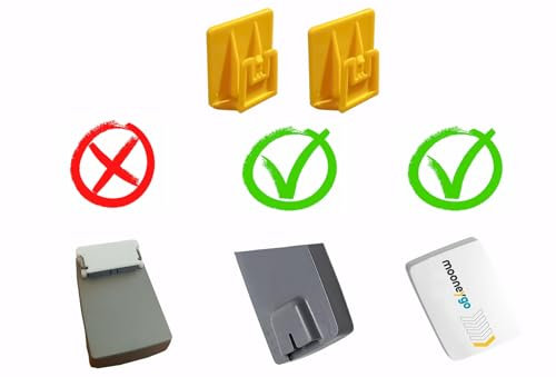 WCS-SHOP® Clip adesiva supporto nuovo modello Telepedaggio slim - 2 pezzi