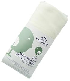 Träumeland Spannbettlaken Bio-Baumwolle mit Elasthan mint 100 x 100 cm