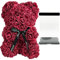 SECALIFE Rose Bear Rose Teddy Bear Flower Bear Cute Teddy Flower Bear Birthday Gifts for Girl Wife Cute Romantic Christmas Valentines Day Gifts, Burgundy