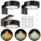 3er Pack LED Spot Lampe Drahtlose Deckenstrahler mit Fernbedienung, LED licht Spots,Dimmbar Bilderlampe Bildleuchte,Wiederaufladbare mit 3 Farbtemperaturen,Vitrinenbeleuchtung LED mit Timing Funktion