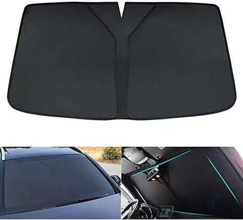TDOQLYGR Parasol para parabrisas de coche, plegable portátil para VW Golf 5 Mk5 2004-2007, mantiene el interior del coche fresco