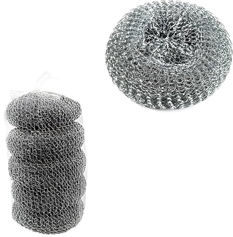 Stainless Steel Scourers Pack of 5 for Transforming Your Kitchen with Our Sponges Washing Up - Our Durable Cleaning Sponges for a Sparkling Kitchen - Washing Up Sponges