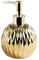GTOULHH Set Bagno Accessori Completo, Set di Dispenser di Sapone in Ceramica Set di Accessori per Il Bagno con Dispenser di Lozione A Forma Rotonda, 400 Ml/13,5 Once Accessori Casa(Gold,1 Piece)