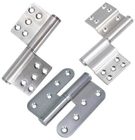 EGTDSFGJA Bisagra de Acero Inoxidable Tipo Bandera, Doble Curva, Plegable, Desmontable, ignífuga, antirrobo, for Puerta, Equipo Industrial(A Right)