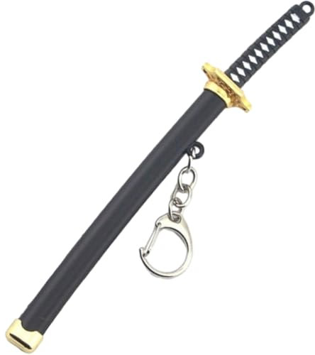 Baokuan Japanische Schwert-schlüsselanhänger, Mini-simulationsschwert-Modell, Schlüsselanhänger, Waffen, Schwert-schlüsselanhänger, Taschenanhänger, Dekoration